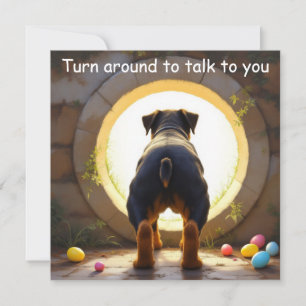Rottweiler-Hund - Ostern Feiertagskarte
