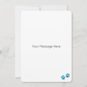 Rottweiler Hund Personalisiert Happy Birthday Karte (Rückseite)