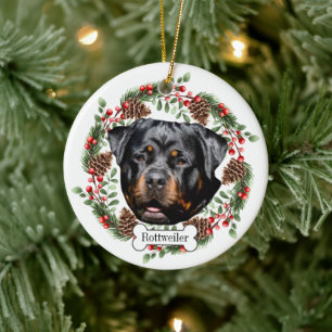 Rottweiler Hund Personalisierte Haustiere Ornament