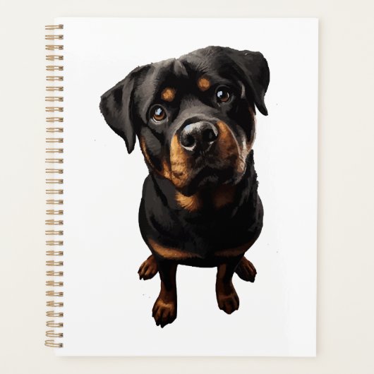 Rottweiler Hund Planer (Vorderseite)
