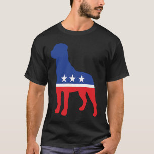 Rottweiler Hund politische Symbol Wahl Mascot T-Shirt