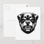 Rottweiler Hund  Postkarte (Vorne/Hinten)