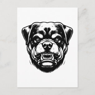 Rottweiler Hund Postkarte