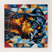 Rottweiler Hund Puzzle (Horizontal)