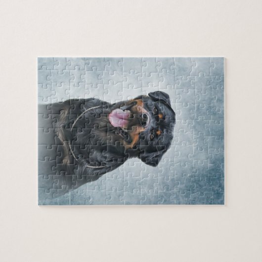 Rottweiler Hund Puzzle (Horizontal)