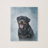 Rottweiler Hund Puzzle (Vertikal)