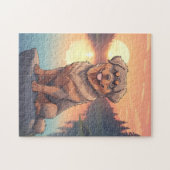 Rottweiler Hund Puzzle (Horizontal)