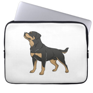 Rottweiler Hund, Rottweiler Hund Stehend Laptopschutzhülle