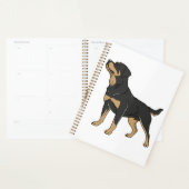 Rottweiler Hund, Rottweiler Hund stehend Planer (Anzeige)