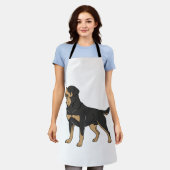 Rottweiler Hund, Rottweiler Hund stehend Schürze (Getragen)