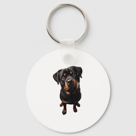 Rottweiler-Hund Schlüsselanhänger (Vorderseite)
