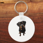 Rottweiler-Hund Schlüsselanhänger (Vorderseite)