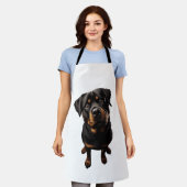 Rottweiler Hund Schürze (Getragen)