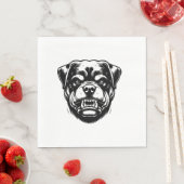 Rottweiler Hund  Serviette (Beispiel)