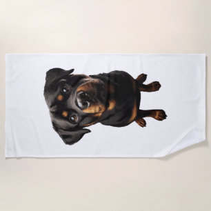 Rottweiler Hund Strandtuch