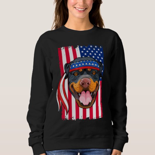 Rottweiler Hund Sweatshirt (Vorderseite)