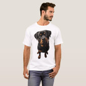 Rottweiler Hund T-Shirt (Vorne ganz)