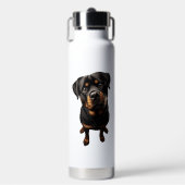 Rottweiler Hund Trinkflasche (Vorderseite)