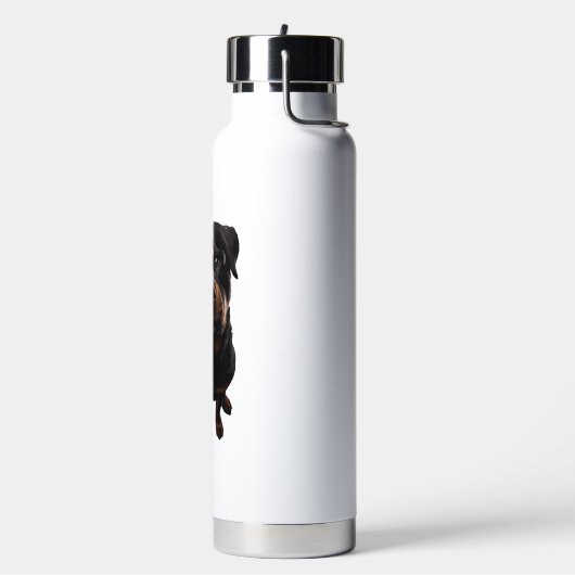 Rottweiler Hund Trinkflasche (Links)