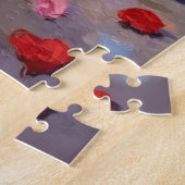 Rottweiler Hund Valentinstag Puzzle (Seite)