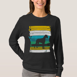 Rottweiler Hund Vintag Retro-Silhouette gestört T-Shirt