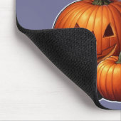 Rottweiler Hund von Halloween Pumpkins sitzend Mousepad (Ecke)