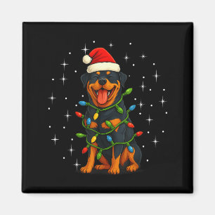 Rottweiler Hund Weihnachten Pj Schlafanzug Männer  Magnet