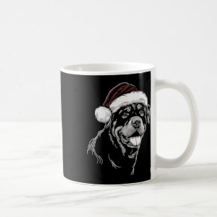 Rottweiler Hund Weihnachtsmannmütze Weihnachten We Kaffeetasse