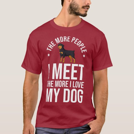 Rottweiler Hund Welpen Eigentümer Lover T-Shirt (Vorderseite)