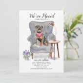 Rottweiler Hund Wir haben uns bewegende Ankündigun Ankündigung (Stehend Vorderseite)