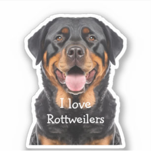 Rottweiler Hunde Breed Cutout Stickers Aufkleber