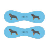 Rottweiler Hunde Cartoon Illustration Baseball (Paneele)