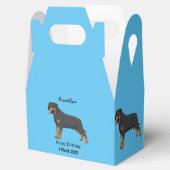 Rottweiler Hunde Cartoon Illustration Geschenkschachtel (Geöffnet)