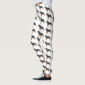 Rottweiler Hunde Cartoon Illustration Leggings (Links)