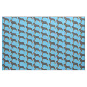 Rottweiler Hunde Cartoon Illustration Stoff (Fat Quarter (45,7 x 55,9 cm))