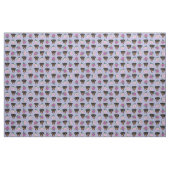 Rottweiler Hunde lila Blumenbeete Stoff (Fat Quarter (45,7 x 55,9 cm))