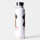 Rottweiler Hunde Mama Kupfer Vakuum Trinkflasche (Rechts)