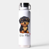 Rottweiler Hunde Mama Kupfer Vakuum Trinkflasche (Rückseite)