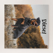 Rottweiler Hunde Personalisierte Custom Puzzle (Horizontal)