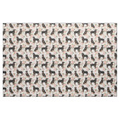 Rottweiler-Hunde pfirsichfarben Stoff (Fat Quarter (45,7 x 55,9 cm))