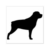 Rottweiler Hunde Silhouette Permastempel (Design)