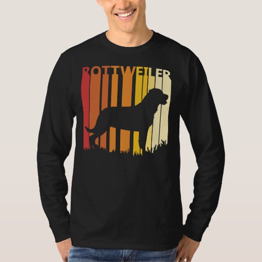 Rottweiler Hunde Silhouette T-Shirt (Vorderseite)