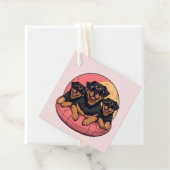 Rottweiler Hunde Sommer Pool Flolows Geschenkanhänger (Beispiel)