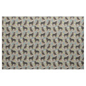 Rottweiler Hunde und Hundespielzeug tauchen Stoff (Fat Quarter (45,7 x 55,9 cm))