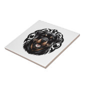 Rottweiler-Hundeface Fliese (Seite)