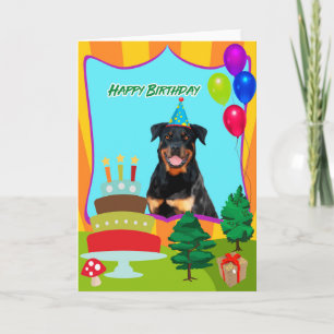 Rottweiler Hundegeburtstag Karte