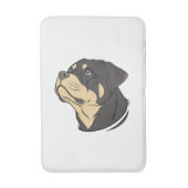 Rottweiler-Hundekunst Badematte (Vorderseite Vertikal)