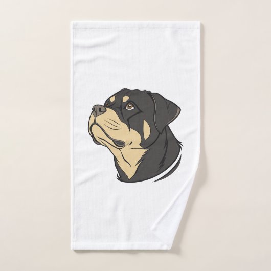 Rottweiler-Hundekunst Handtuch (Handtuch)