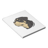 Rottweiler-Hundekunst Notizblock (angewinkelt)