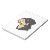 Rottweiler-Hundekunst Notizblock (Rotiert)